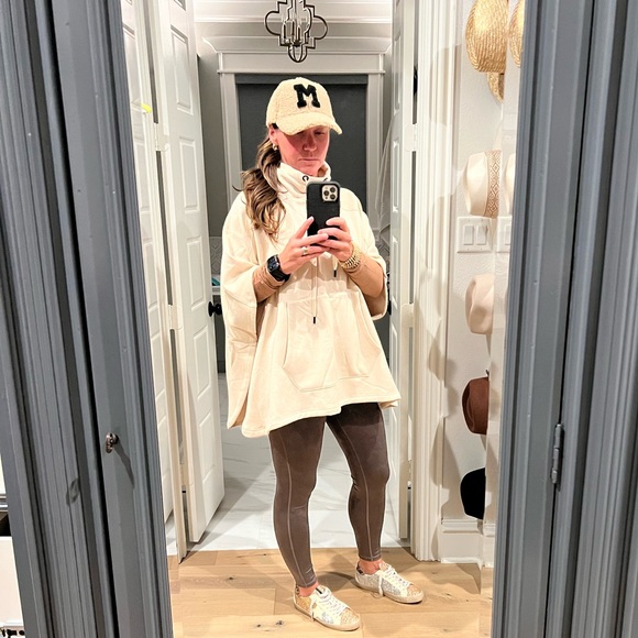 Natural Mock Neck Cape Pullover - Picture 1 of 3